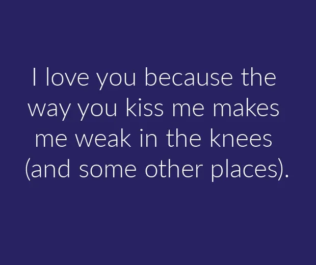 reasons why I love you