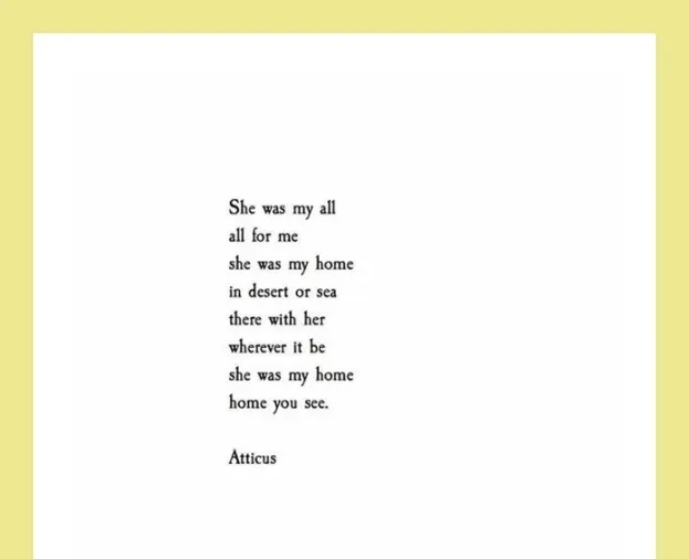 Quotes from Atticus love poetry