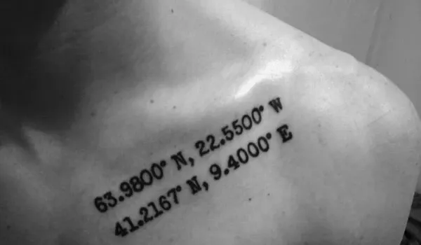 15 Places On Your Body For A Memorable & Unique Coordinate Tattoo