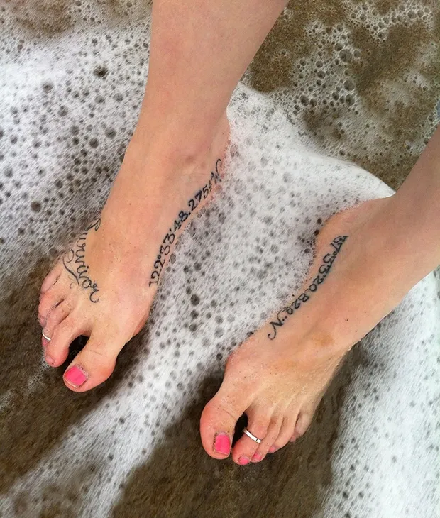 15 Places On Your Body For A Memorable & Unique Coordinate Tattoo