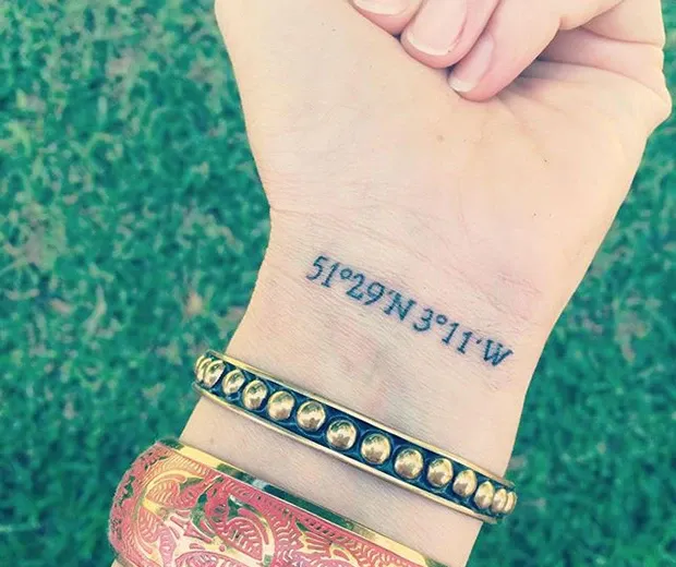 15 Places On Your Body For A Memorable & Unique Coordinate Tattoo