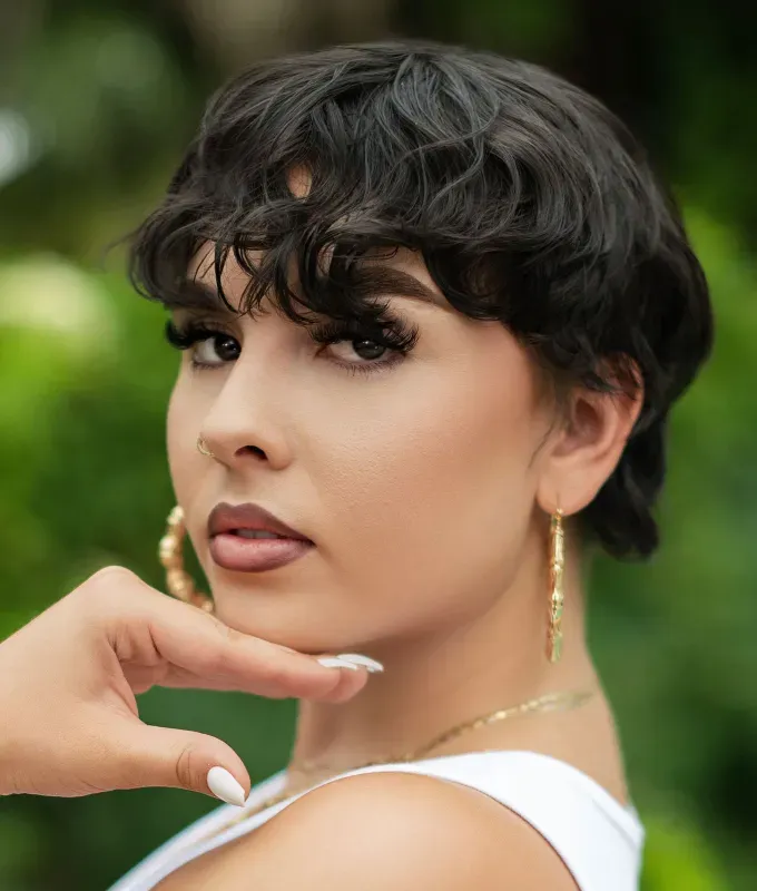 best short haircuts curly pixie' fetchpriority='auto' title='The 40 Best Short Haircuts for Women in 2025