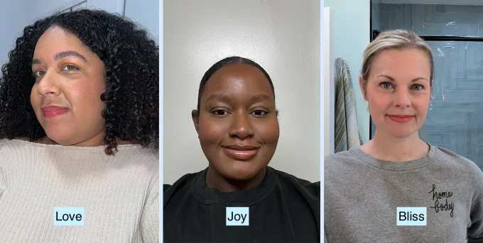 rare beauty soft pinch liquid blush review love joy bliss swatch 2' fetchpriority='auto' title='9 Editors Tried the TikTok-Approved Rare Beauty Blush and We All Agreed It Lives Up to the Hype