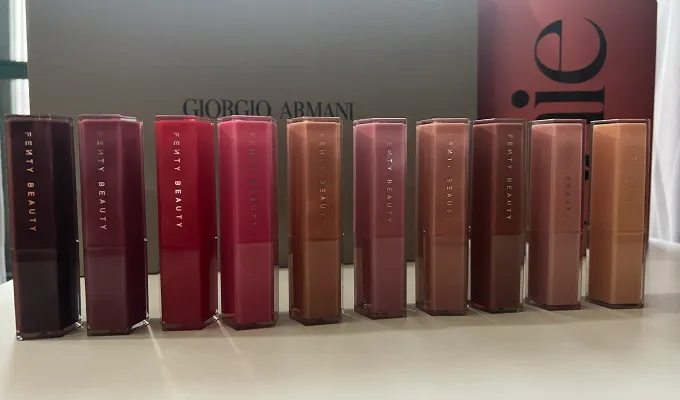 fenty beauty gloss bomb stix review a photo of the collection' title='I Tested the New Fenty Gloss Bomb Stix and Rihanna Definitely Nailed It (Again)