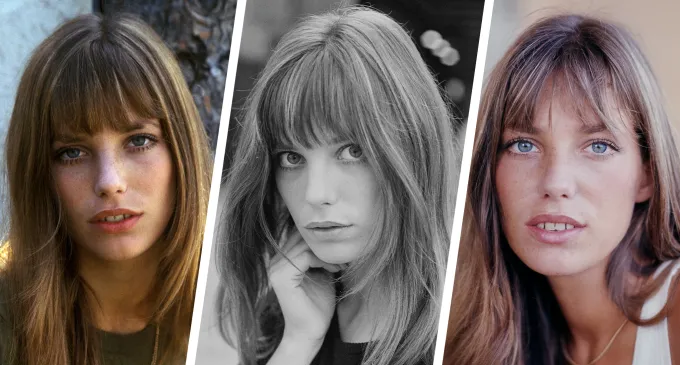 birkin bangs hair trend a collage of jane birkin' fetchpriority='auto' title='Birkin Bangs Are the French-Girl Hair Trend You’ll Want to Try This Summer