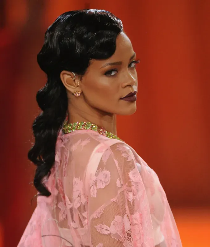 rihanna hairstyles finger waves' fetchpriority='auto' title='A Timeline of Rihanna’s Hairstyles From Pon De Replay to Fenty Beauty