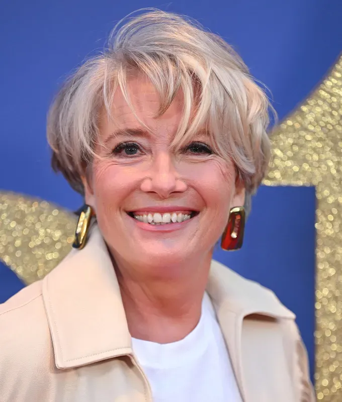 haircuts for gray hair wispy bob emma thompson' fetchpriority='auto' title='The 30 Best Haircuts for Gray Hair