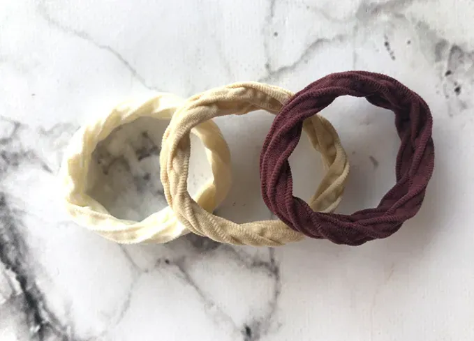 scunci rolled edge elastics1' fetchpriority='auto' title='We Tried Every Single Hair Tie and Ranked Them from Best to Get Off My Wrist