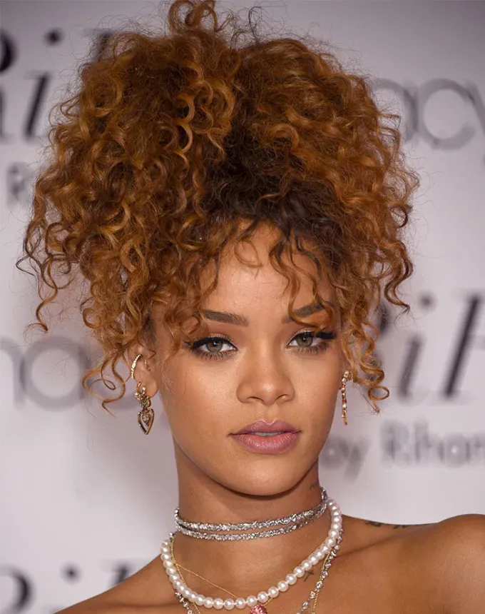 hairstyles for poofy hair pineapple updo' fetchpriority='auto' title='20 Hairstyles for Poofy Hair That Will Keep Frizz in Check This Summer