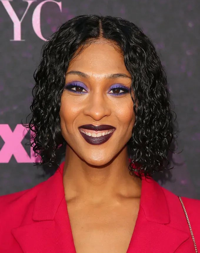 natural hairstyles for black women michael jae rodriguez in a wet look style' fetchpriority='auto' title='55 Natural Hairstyles for Black Women—from Casual to *Very* Special Occasion