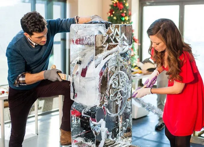 best hallmark christmas movies ice sculpture' fetchpriority='auto' title='The 42 Best Hallmark Christmas Movies to Stream Right Now