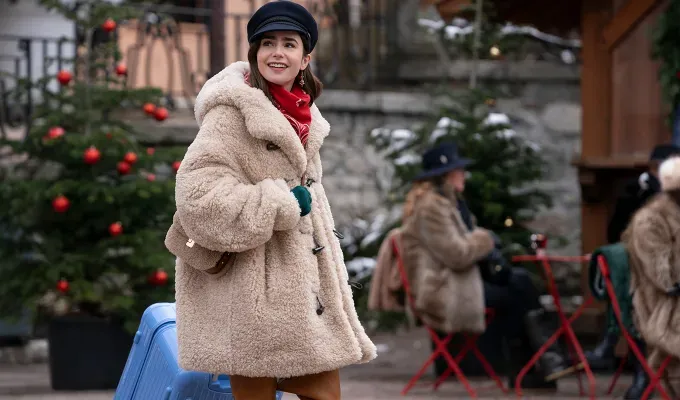 best outfits emily in paris season 4 sherpa' fetchpriority='auto' title='I’m a Fashion Editor and These Are Hands Down the 13 Best ‘Emily in Paris’ Outfits from Season 4