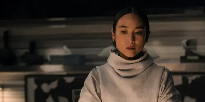 greta lee in season four of ’the morning show’' fetchpriority='auto' title='‘The Morning Show’ Season 4 Review: Jen and Reese Are Fabulous But Those 2 Greta Lee Twists Steal the Show