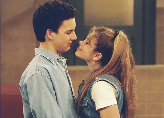 best tv couples cory and topanga' fetchpriority='auto' title='The 55 Best TV Couples of All Time Including ‘Stranger Things’ ‘The Office’ & More