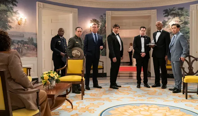 the residence netflix review shonda rhimes' fetchpriority='auto' title='Uzo Aduba Undoubtedly Steals the Show in Netflix’s ‘The Residence’