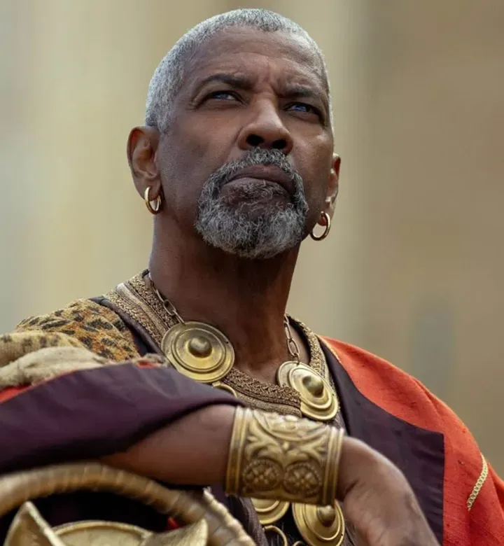 Denzel Washington in Gladiator II' fetchpriority='high' title='Sorry Paul Mescal But Denzel Washington Is the Real Star of ‘Gladiator II’