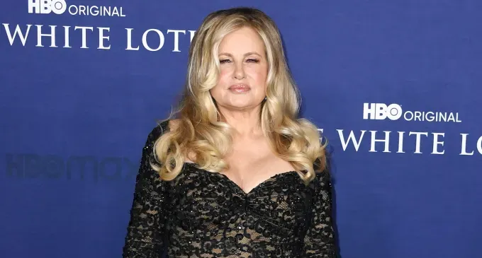Jennifer Coolidge.' fetchpriority='auto' title='What We Know About ‘White Lotus’ Star Jennifer Coolidge’s Dating History