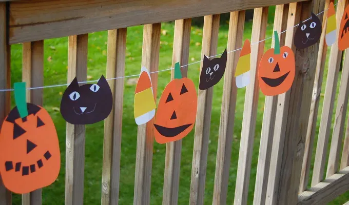 halloween crafts for kids halloween garland' title='The 75 Best Halloween Crafts for Kids in 2025
