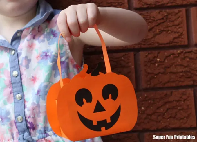 pumpkin basket halloween crafts for kids' title='The 75 Best Halloween Crafts for Kids in 2025