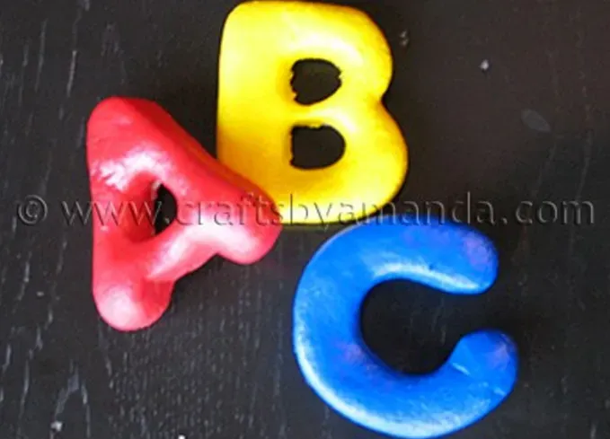 back to school crafts for kids abc salt dough magnets' title='40 Back-to-School Crafts for Kids to Combat First Day Butterflies