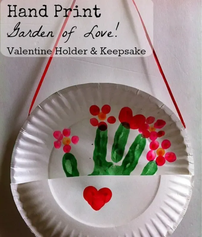 valentines day crafts for kids hand print card holder' title='70 Fun and Easy Valentine’s Day Crafts for Kids
