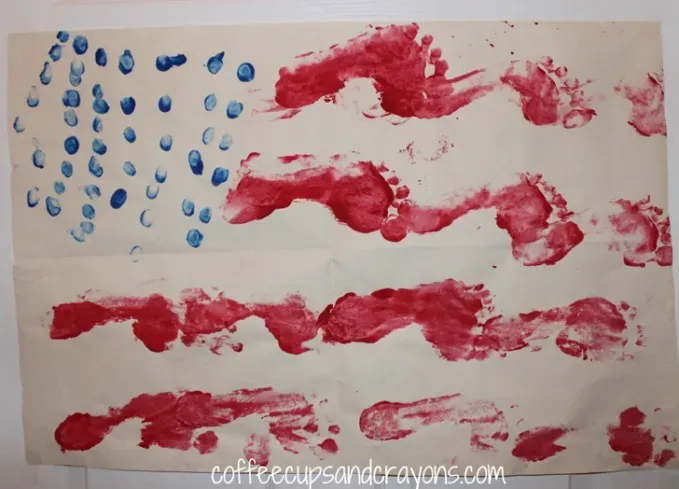 fourth of july crafts flags' title='50 Easy 4th of July Crafts for Kids