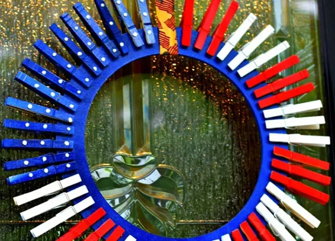 fourth of july crafts wreath' title='50 Easy 4th of July Crafts for Kids