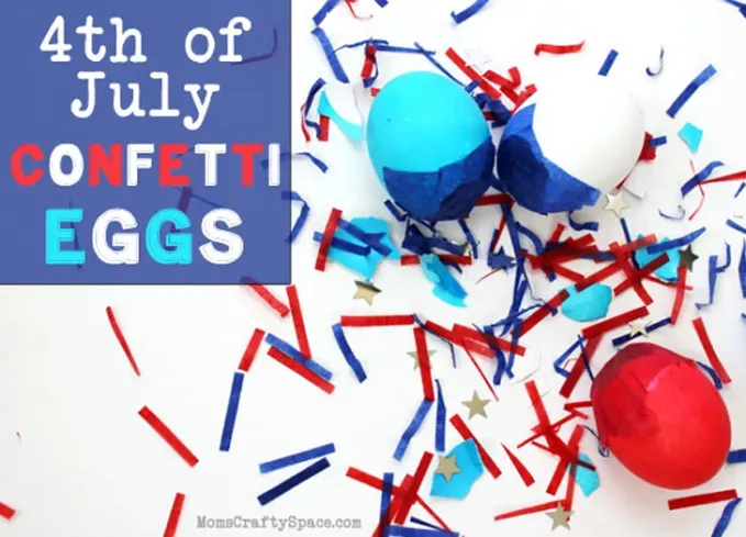 4th of july crafts for kids confetti eggs' title='50 Easy 4th of July Crafts for Kids