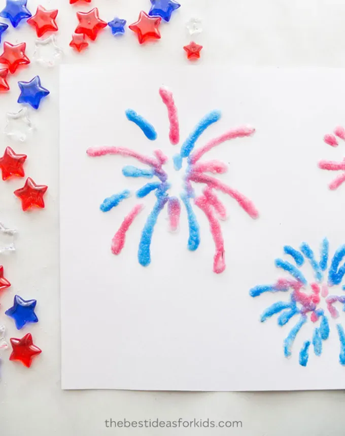 fireworks flag fourth of july crafts' title='50 Easy 4th of July Crafts for Kids