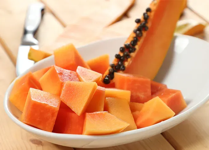 what fruits can dogs eat papaya' fetchpriority='auto' title='What Fruits Can Dogs Eat? Here’s What’s OK and What to Avoid According to Veterinarians