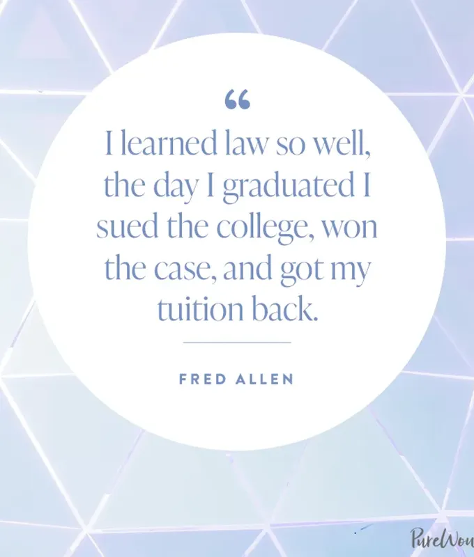 funniest-graduation-quotes-purple-background' fetchpriority='auto' title='66 Funny Graduation Quotes for the Class of 2025 (Because They Could Use a Laugh)