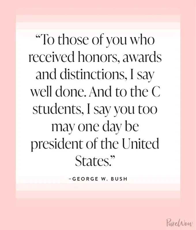 funniest-graduation-quotes-bush' fetchpriority='auto' title='66 Funny Graduation Quotes for the Class of 2025 (Because They Could Use a Laugh)