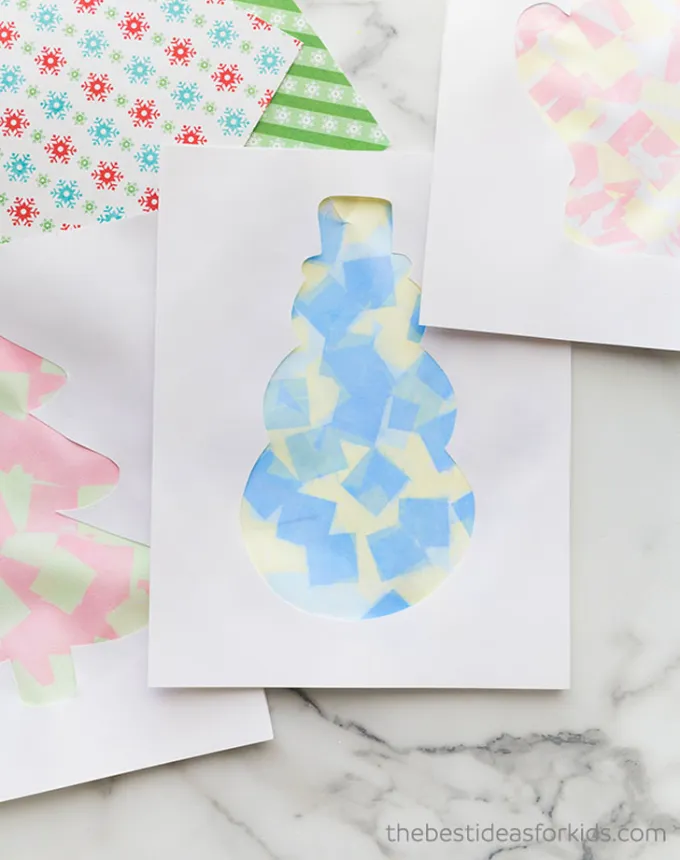 15 christmas bleeding tissue paper art christmas crafts for toddlers' title='35 Christmas Crafts for Toddlers That They Can Actually Do