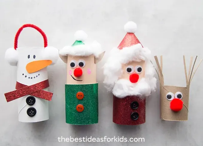 christmas crafts for toddlers toilet paper roll' title='35 Christmas Crafts for Toddlers That They Can Actually Do