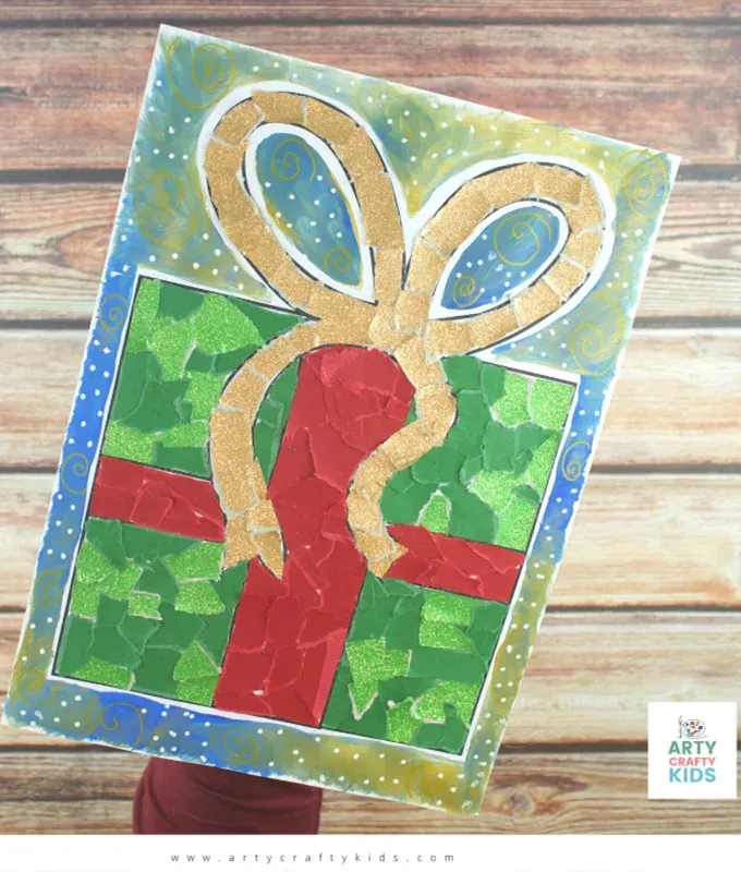 Paper Collage Christmas Present Art' title='35 Christmas Crafts for Toddlers That They Can Actually Do