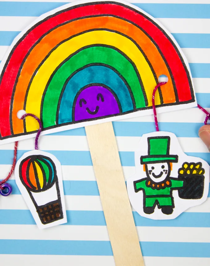 st patricks day crafts for kids pull craft' title='30 Fun and Easy St. Patrick’s Day Crafts for Kids