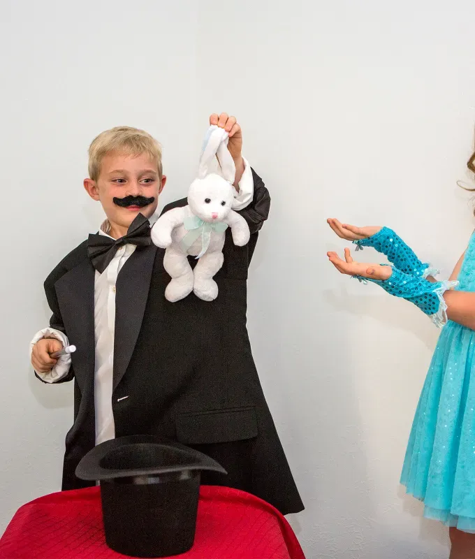 last minute halloween costume ideas for kids: magician and their assistant' fetchpriority='auto' title='53 Last-Minute Halloween Costume Ideas for Kids in 2025