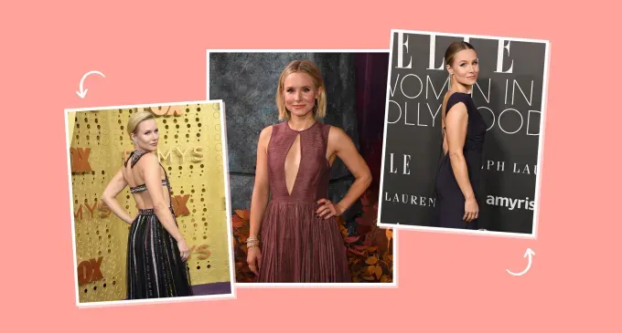 kristen-bell-style-tips-for-small-boobs Create Peek-a-Boo Moments with Cut-Outs or Open Backs' fetchpriority='auto' title='Kristen Bell Taught Me These 6 Style Tips for Small Boobs That I Now Live By