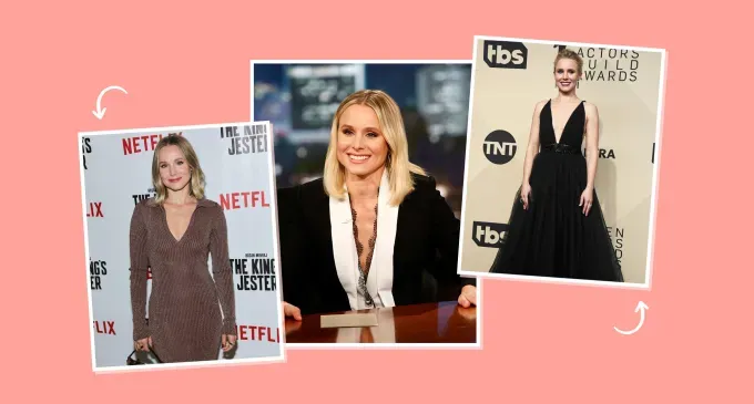 kristen-bell-style-tips-for-small-boobs Go for Plunging Necklines' fetchpriority='auto' title='Kristen Bell Taught Me These 6 Style Tips for Small Boobs That I Now Live By