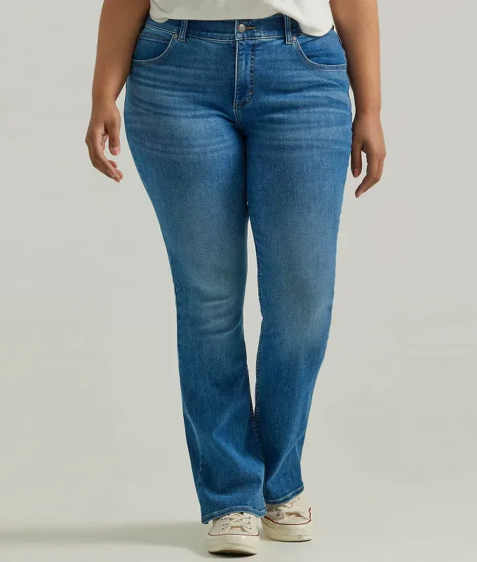 lee bootcut best jeans for big butts' title='I Found 15 Pairs of Jeans for Big Butts That Eliminate the Dreaded Waist Gap