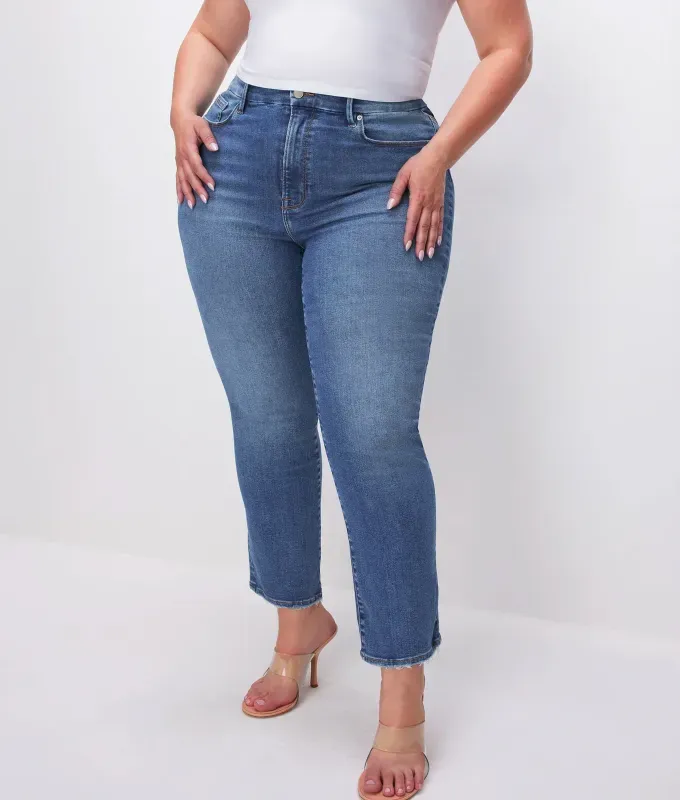 good american always fits best jeans for big butts' title='I Found 15 Pairs of Jeans for Big Butts That Eliminate the Dreaded Waist Gap
