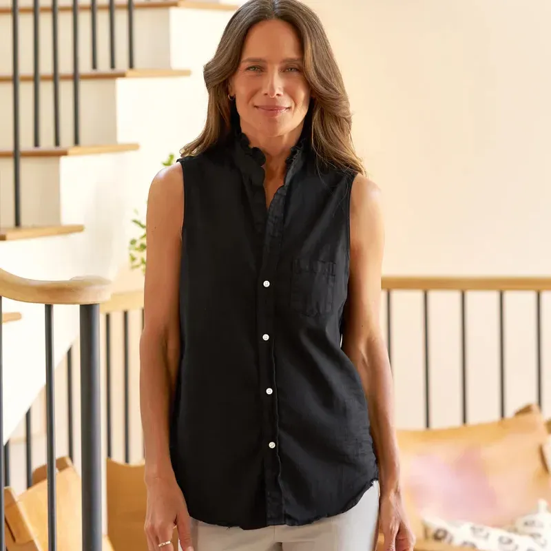brands like eileen fisher frank and eileen Fiona Ruffle' title='17 Brands Like Eileen Fisher to Shop for Timeless Elevated Basics