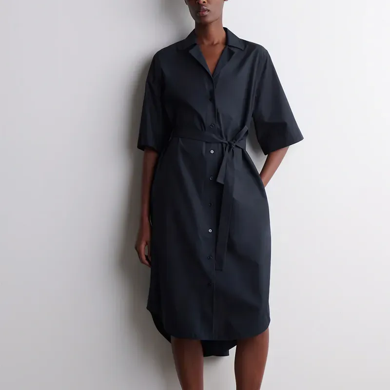 brands like eileen fisher cos belted shirtdress' title='17 Brands Like Eileen Fisher to Shop for Timeless Elevated Basics