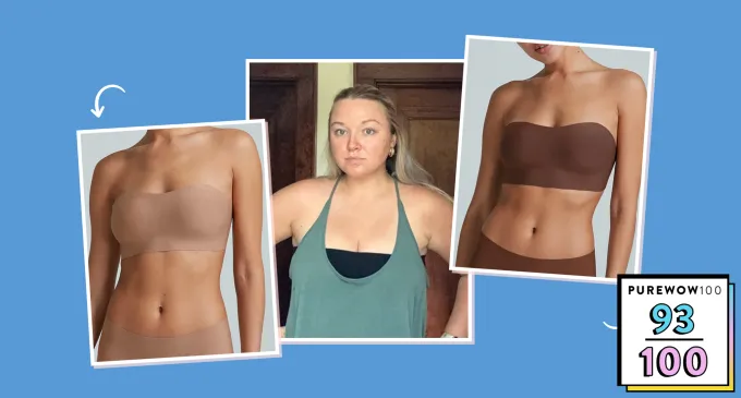 best strapless bras for big boobs a photo of olivia dubyak and commando bras' title='The 8 Best Strapless Bras for Big Boobs Vetted and Tested by Editors