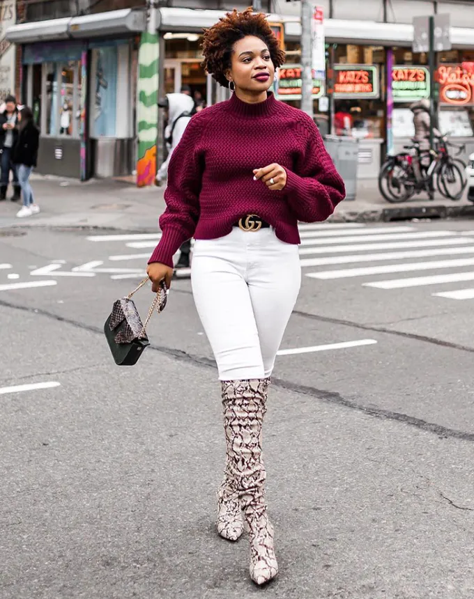 what shoes to wear with skinny jeans animal print boots' fetchpriority='auto' title='Wondering What Shoes to Wear with Skinny Jeans? Try These 9 Trendy Styles
