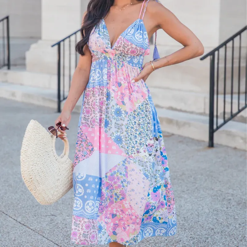 patchwork maxi' title='20 Stores Like Lulus to Shop Right Now
