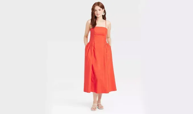 drop waist dresses Target A New Day Dropped Waist Midi Dress' title='I’m in Love with Drop-Waist Dresses—Here Are 12 Trending Styles to Shop Right Now
