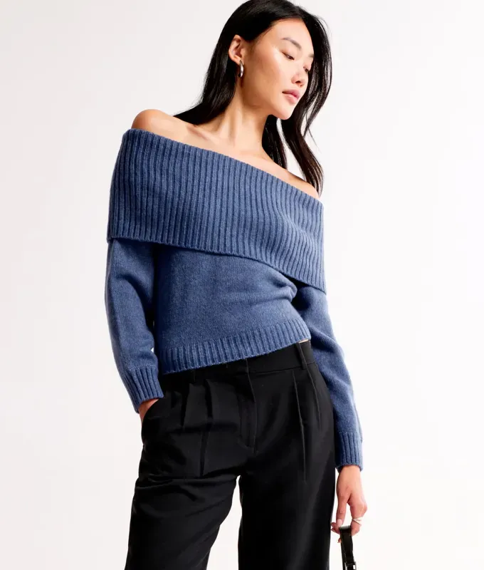 abercrombie sweater frazzled english woman trend' title='‘Frazzled English Woman’ Is the Only Aesthetic I Want to Wear This Winter. Here’s Exactly How to Get the Look