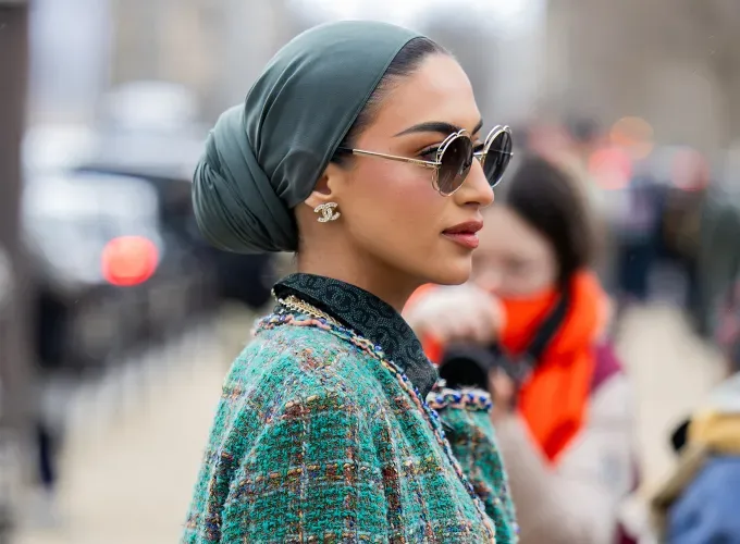 head scarf styles 2024 low bun' fetchpriority='auto' title='13 Head Scarf Styles for Bad Hair Days and Beyond