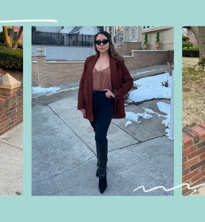 Ich fragte 2 zierliche Modexperten, wie man als kurzes Mädchen einen übergroßen Blazer trägt - hier sind meine Ergebnisse